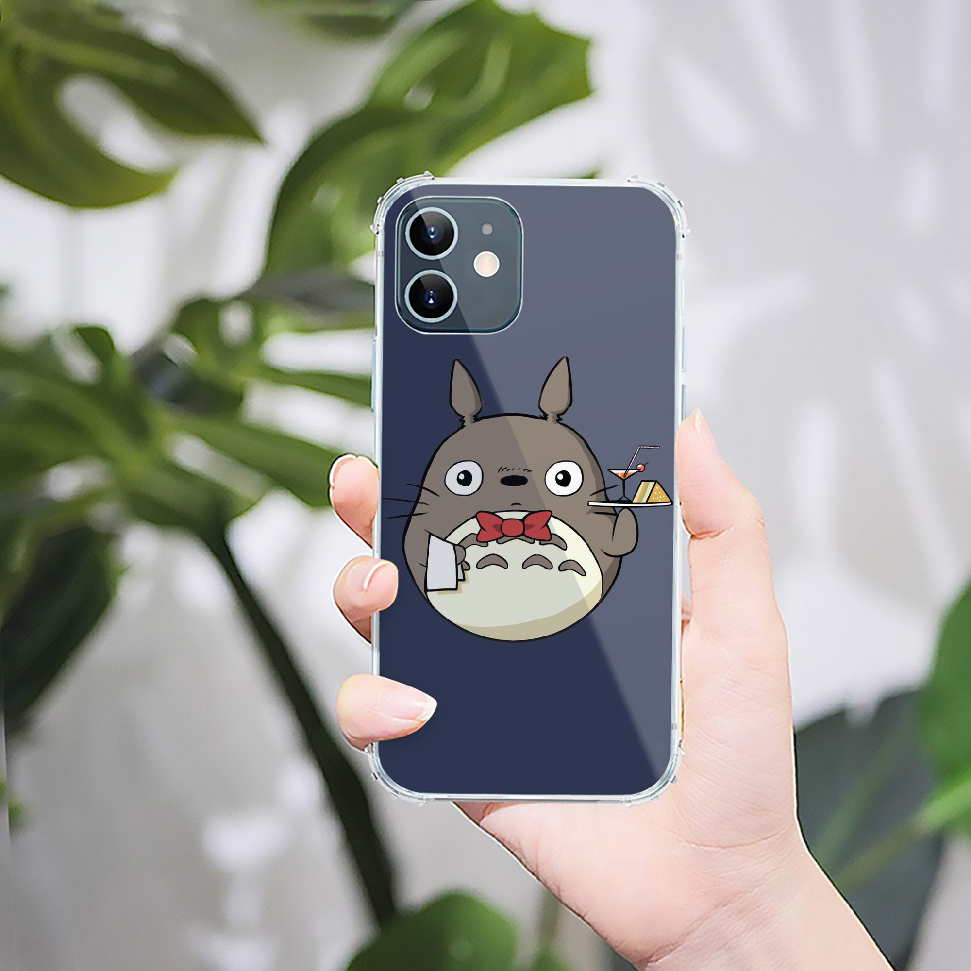 （画像用） となりのトトロ 草壁メイ 草壁サツキ My Neighbor Totoro Satsuki Kusakabe Mei Kusakabe 【iPhone 12シリーズ対応】透明スマホケース（クリアソフトケース）